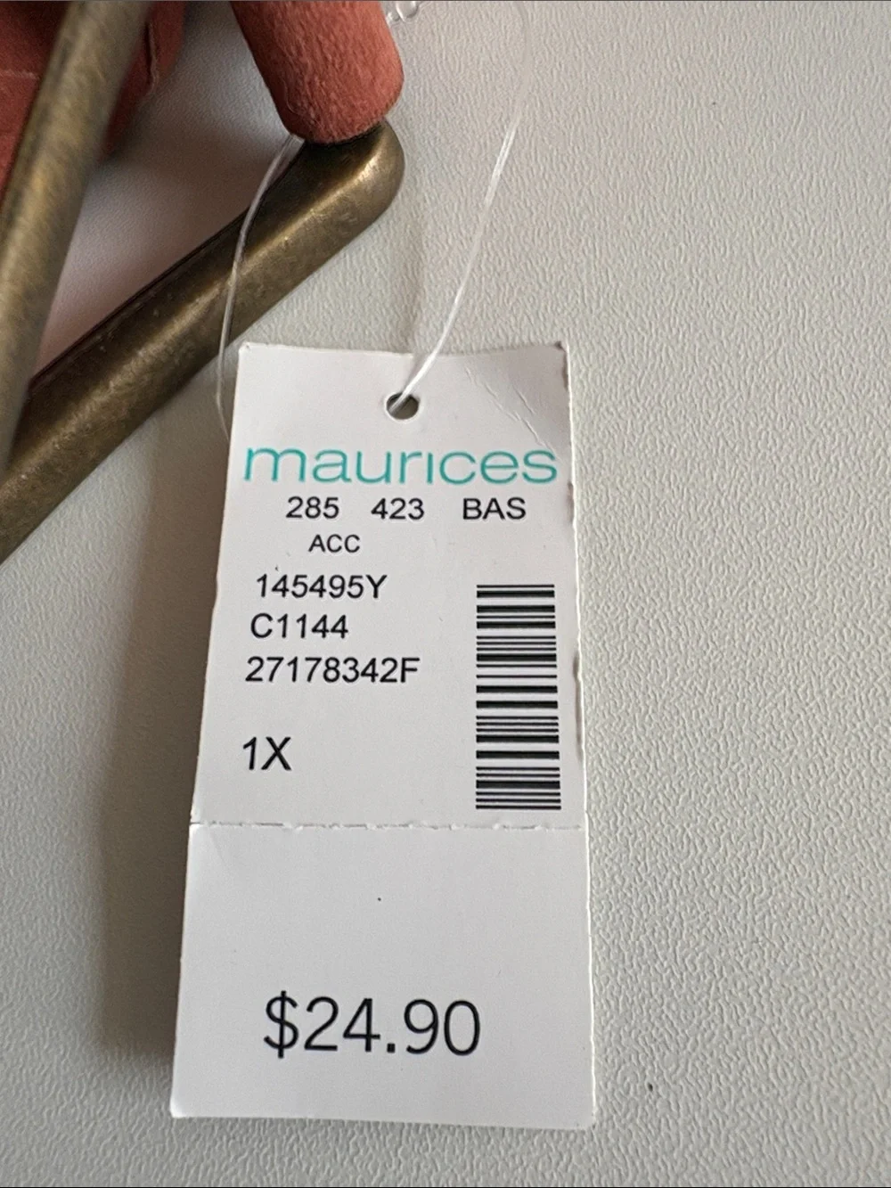 Maurices NWT 1X Rust Faux Suede Woven Boho Wide Belt